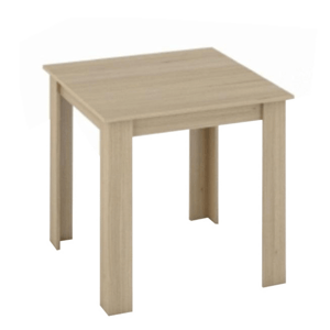 KONDELA Jedálenský stôl, dub sonoma, 80x80 cm, KRAZ