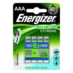 ENERGIZER RECHARGE EXTREME AAA HR03 800MAH, 4KS BLISTER