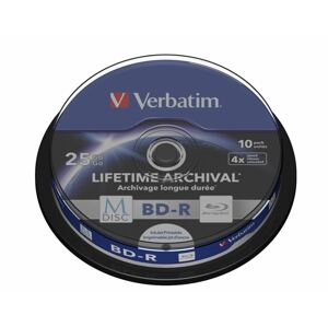 Blu-ray BD-R M-Disc Verbatim 25GB 4x Printable, 10-cake