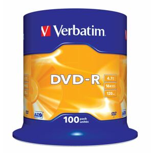 DVD-R Verbatim 4,7 GB (120min) 16x 100-cake