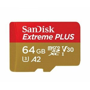 SANDISK EXTREME PLUS MICROSDXC 64GB 170MB/S + ADAPTER SDSQXBZ-064G-GN6MA