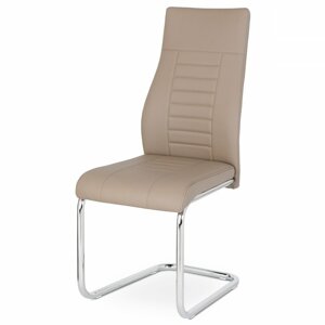 AUTRONIC HC-955 CAP jedálenská stolička, koženka kapučíno, chróm