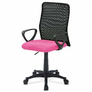 AUTRONIC KA-B047 PINK kancelárska stolička, látka MESH rúžová / čierna, plyn.piest