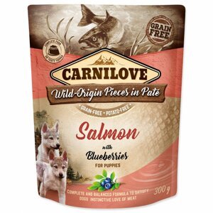 CARNILOVE PUPPY PATE SALMON WITH BLUEBERRIES 300G (294-111699)