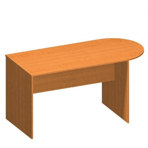 KONDELA Zasadací stôl s oblúkom 150, čerešňa, TEMPO ASISTENT NEW 022