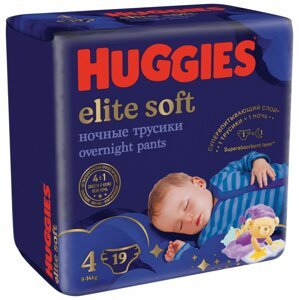 HUGGIES® Elite Soft Pants OVN Nohavičky plienkové jednorazové 4 (9-14 kg) 19 ks