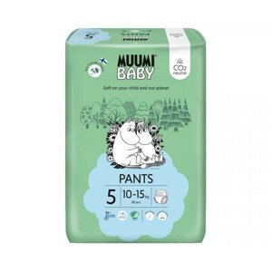 MUUMI Baby Pants 5 Maxi+ 10-15 kg (38 ks), nohavičkové eko plienky