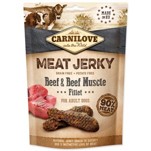 CARNILOVE JERKY SNACK BEEF & BEEF MUSCLE FILLET 100G (294-111856)