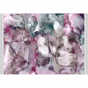 KONDELA Koberec, ružová/zelená/krémová/vzor, 180x270, DELILA