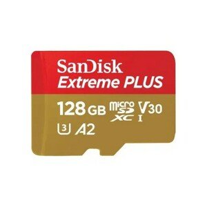 SANDISK EXTREME PLUS  MICROSDXC 128 GB + SD ADAPTER