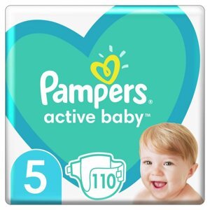 PAMPERS Active Baby Plienky jednorazové 5 (11-16 kg) 110 ks