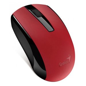 Myš bezdrôtová, Genius Eco-8100, červená, optická, 1600DPI