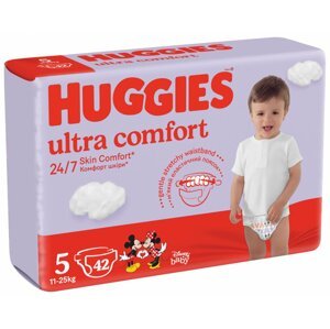 HUGGIES® Ultra Comfort Jumbo Plienky jednorazové 5 (11-25 ks) 42 ks