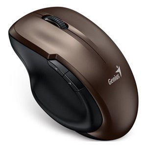 Myš bezdrôtová, Genius Ergo 8200S, čokoládová, optická, 1200DPI