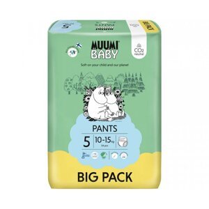 MUUMI Baby Pants 5 Maxi+ 10-15 kg (54 ks), nohavičkové eko plienky
