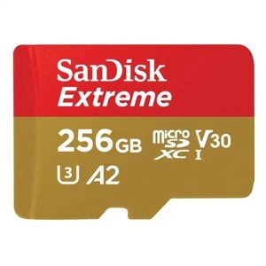 SANDISK SDSQXAV-256G-GN6MA EXTREME MICROSDXC 256GB + SD ADAPTER 190 MB/S 130 MB/S READ WRITE A2 C10