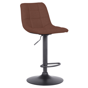 KONDELA Barová stolička, hnedá/čierná, LAHELA