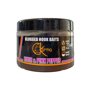 KARMA BAIT GLUGGED BOILIES LIVER&PINK PEPPER 20 MM 250GR