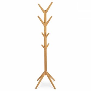 AUTRONIC DR-N191 NAT Věšák dřevěný stojanový, masiv bambus, přírodní odstín