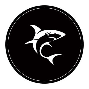 White Shark PHARAOH, podložka pod židli, 120 cm, černá/bílá