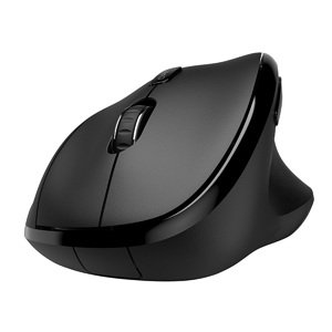 Myš bezdrôtová, Powerton CLOE, čierna, optická, 1600DPI