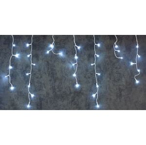 Reťaz MagicHome Vianoce MULTI CONNECT Icicle, 400 LED studená biela, cencúľová, jednoduché svietenie, 230 V, 50 Hz, IP44, bez zdroja, exteriér, osvetlenie, L-10 m