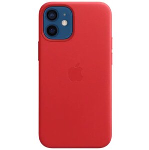 MHK73ZM/A Apple Kožený Kryt vč. MagSafe pro iPhone 12 mini Red
