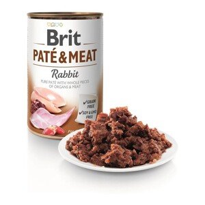 BRIT PATE & MEAT FOOD WITH RABBIT FOR DOGS 400G