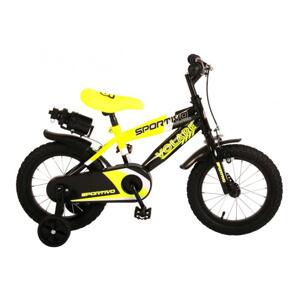 VOLARE - Detský bicykel pre chlapcov Sportivo Neon Yellow Black 14"- zložený na 95 %