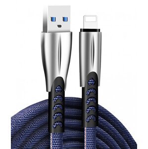 COLORWAY KABEL USB APPLE LIGHTNING (ZINK ALLOY) 2.4A 1M, BLUE (CW-CBUL010-BL)