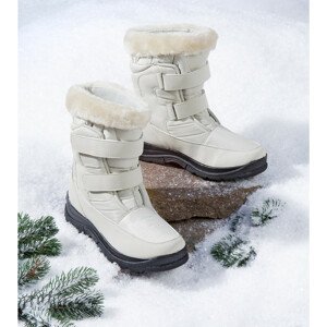 Magnet 3Pagen Zimné topánky "Snow", béžová krémová 42